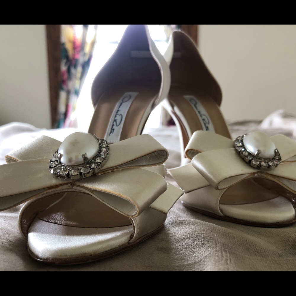 Oscar de la Renta bridal shoes 35.5